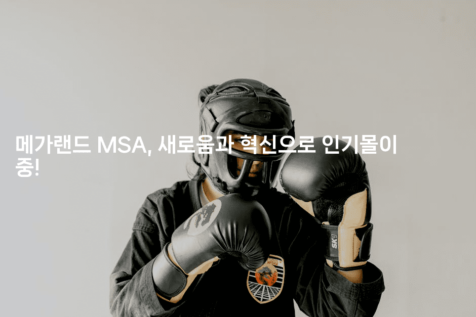 메가랜드 MSA, 새로움과 혁신으로 인기몰이 중! -경매따