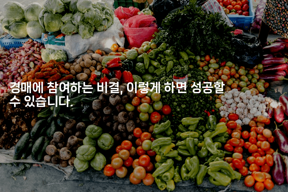 경매에 참여하는 비결, 이렇게 하면 성공할 수 있습니다.2-경매따