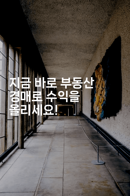 지금 바로 부동산 경매로 수익을 올리세요!2-경매따