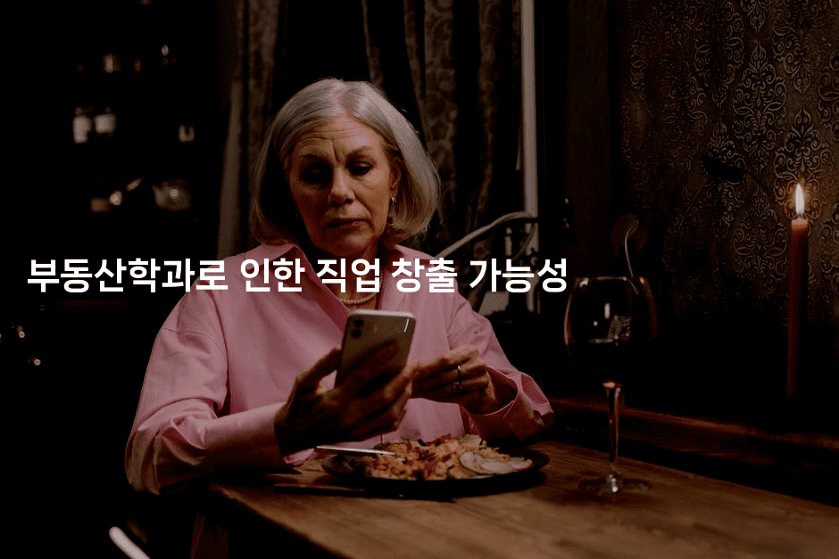 부동산학과로 인한 직업 창출 가능성-경매따