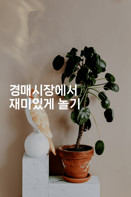 경매시장에서 재미있게 놀기-경매따