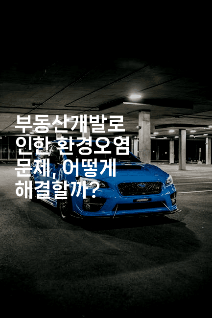 부동산개발로 인한 환경오염 문제, 어떻게 해결할까?-경매따