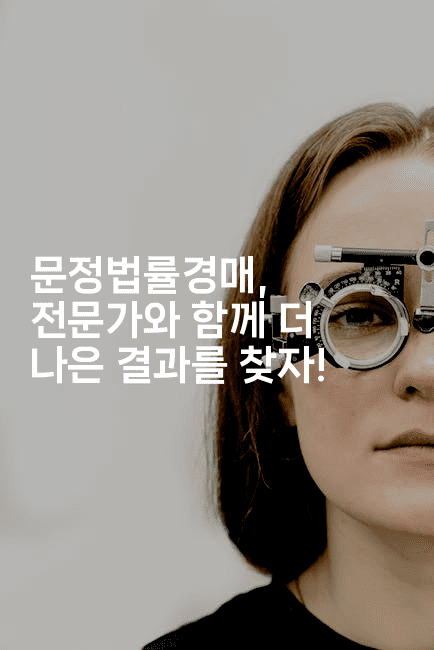 문정법률경매, 전문가와 함께 더 나은 결과를 찾자!2-경매따