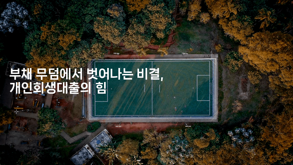 부채 무덤에서 벗어나는 비결, 개인회생대출의 힘-경매따