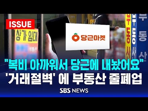 🔴부동산 시장 한파에 공인중개업소 줄폐업…"거래는커녕 문의도 없어" | SBS 이슈라이브